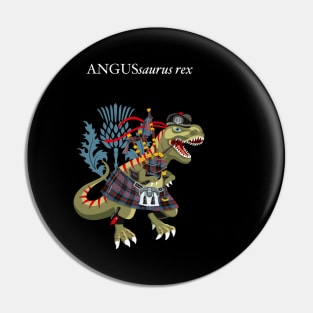 Clanosaurus Rex ANGUSsaurus rex Plaid ANGUS Family Tartan Pin