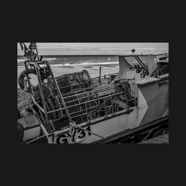 Fishing gear on a boat on Cromer beach by yackers1
