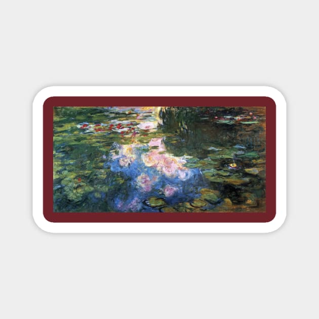 Waterlilies by Claude Monet Magnet by MasterpieceCafe