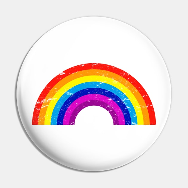 rainbow Pin by CreativeShirt