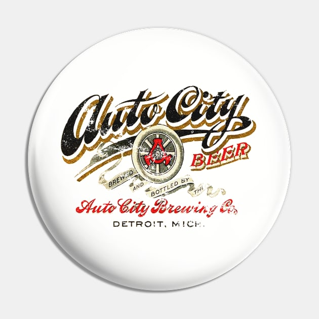 Detroit Beer Pin by retrorockit