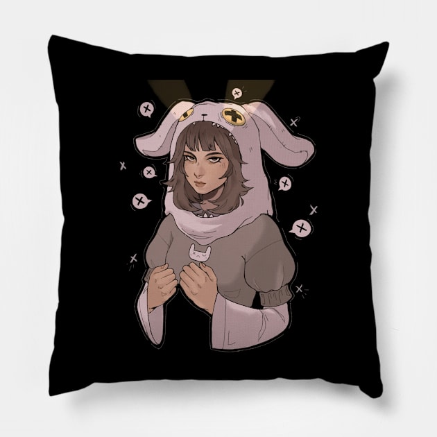 Bunny girl Pillow by Sillyani