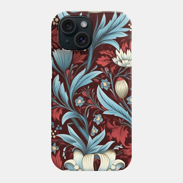 Dutch Nocturne: Luminous Floral Pastoral on Black Canvas Phone Case by star trek fanart and more