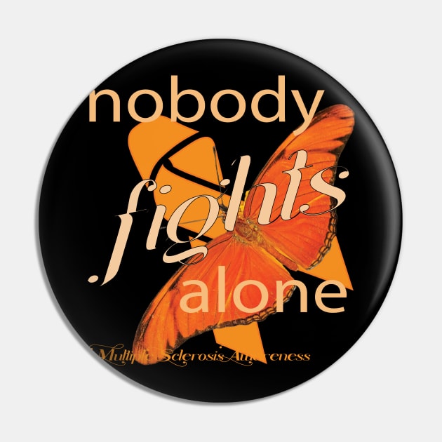 Multiple Sclerosis Awareness Pin by TeeText