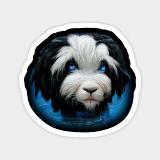 Tibetan Terrier artwork Magnet