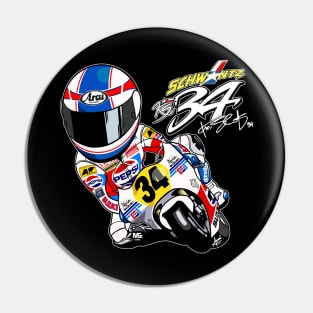 Kevin Schwantz Pepsi Suzuki Tribute Pin