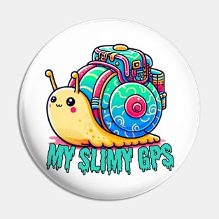 Hiking snail Pin