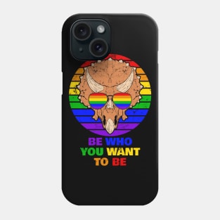 LGBTQ Funny Triceratops Phone Case