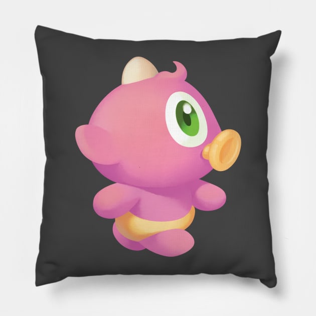 Baby Monster Pillow by MinaSong