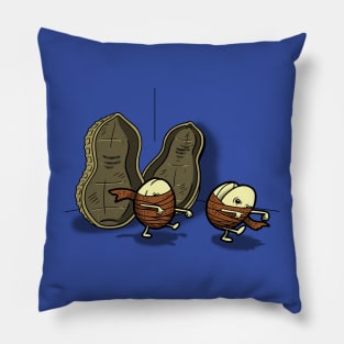 Cute Funny Original Kawaii Spooky Ancient Egyptian Peanut Mummy Cartoon Pillow