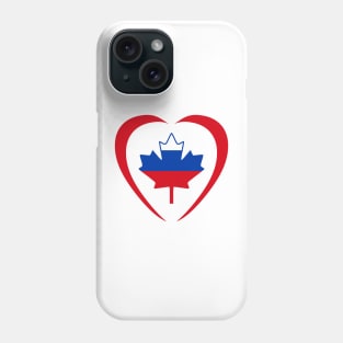 Russian Canadian Multinational Patriot  (Heart) Phone Case