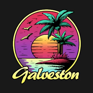 Galveston summer sunset Sun T-Shirt