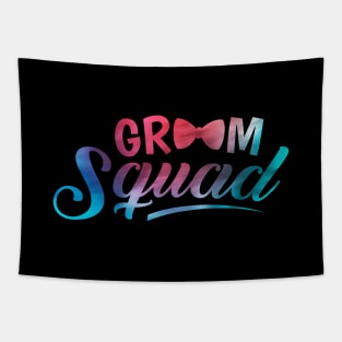 'Groom Squad' Cool Wedding Celebration Gift Tapestry