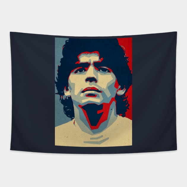 maradona hope Tapestry by BAJAJU