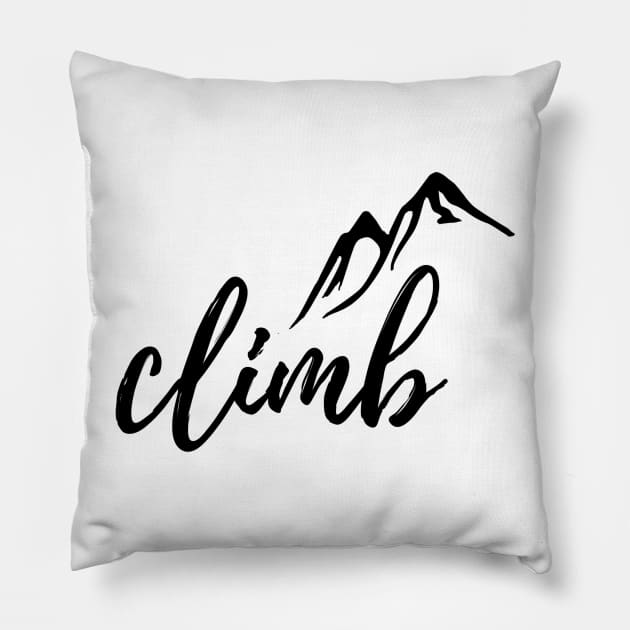 CLIMB Pillow by TheMidnightBruja