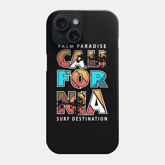 Califonia surf Phone Case by Ferawela store