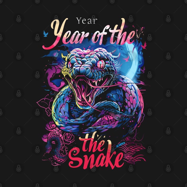 Year Of The Snake 2025 Lunar Zodiac by FrogandFog