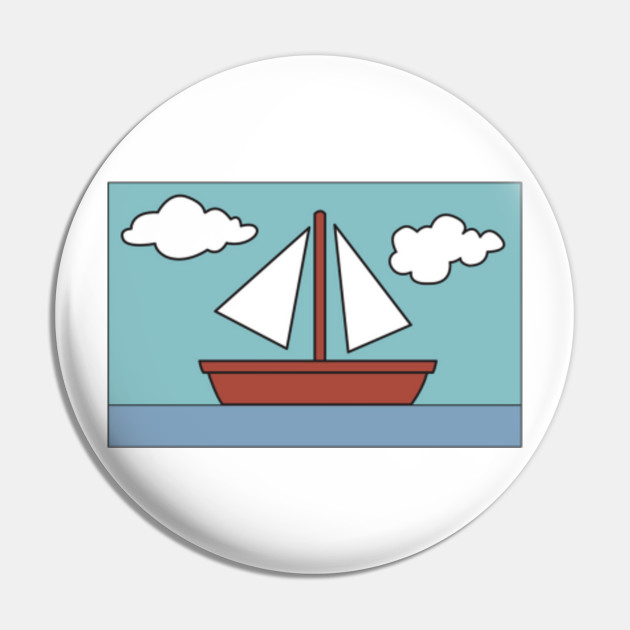 The Simpsons Sailboat Painting Simpsons Pin Teepublic