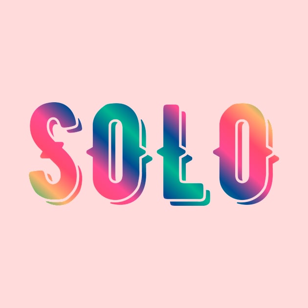 SOLO gradient text by Afreen