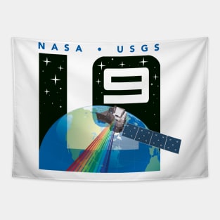 USGS Landsat 9 Logo Tapestry