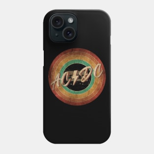 AC/DC Vintage Circle Art Phone Case