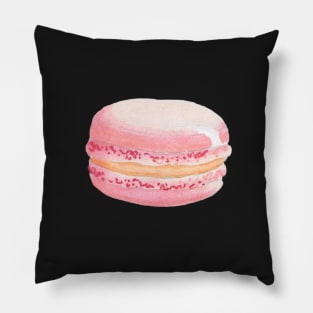 Macaron, macaroon, pink, dessert, cake, treat, macaron sticker Pillow