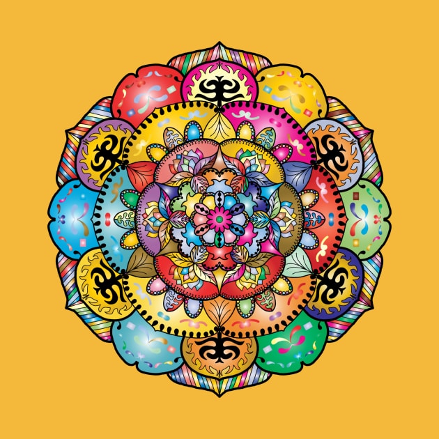 The best colorful mandala ever ! by à la mode !