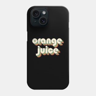 Vintage Orange Rainbow Letters Distressed Style Phone Case