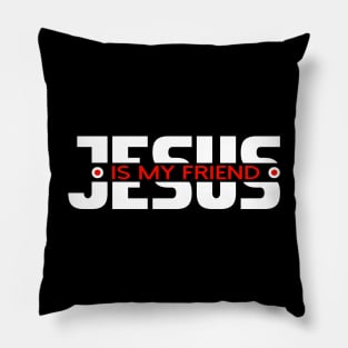 Jesus-christ-team jesus- religious - gift - Jesus is my friend Pillow
