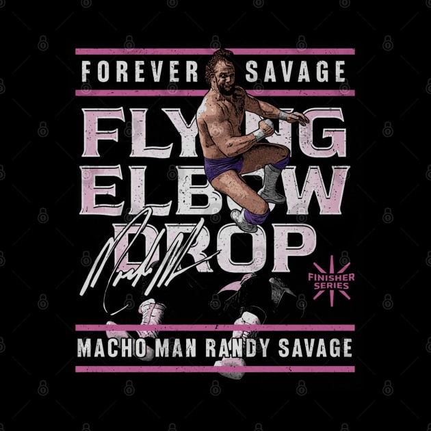 Macho Man Flying Elbow Drop by MunMun_Design