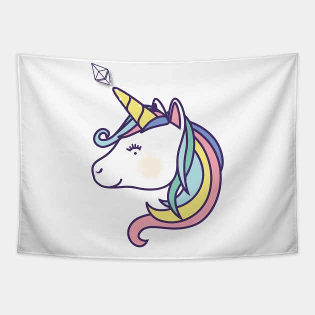 Ethereum unicorn Tapestry by mangobanana