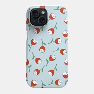 Pattern with abstract flowers Phone Case