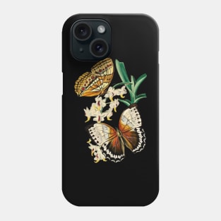 Flower and butterfly digital art Phone Case