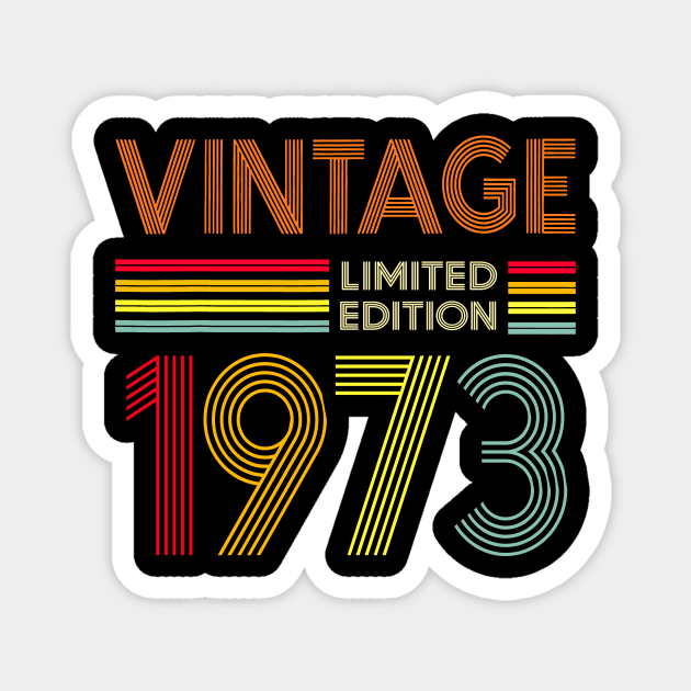 Vintage 1973 Limited Edition 50th Birthday Magnet by Kontjo