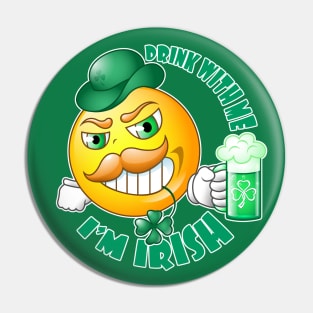 Irish smiley. Pin