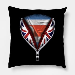 Costa Rican Flag  Costa Rica Flag zipped British Flag - Gift for Costa Rican From Costa Rica Pillow