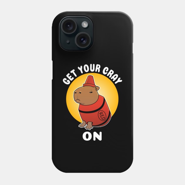 Get your cray on Capybara Crayon Costume Phone Case by capydays