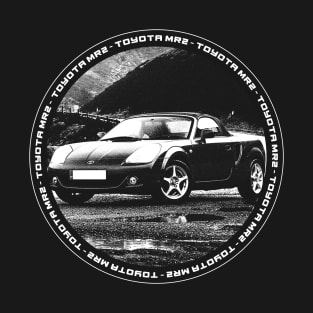 TOYOTA MR2 MK3 Black 'N White 4 (Black Version) T-Shirt