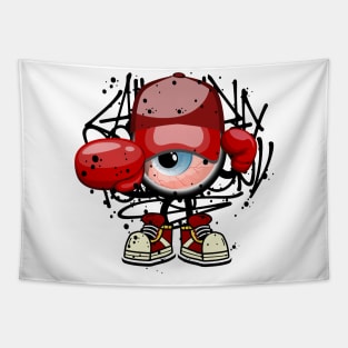 Monster Eye Teenager Graffiti Tapestry