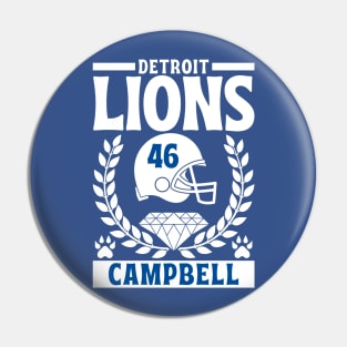 Detroit Lions Campbell 46 American Football Pin