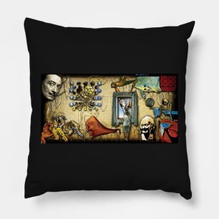 Dali Collage Pillow