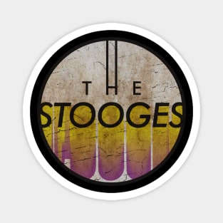 THE STOOGES - VINTAGE YELLOW CIRCLE Magnet