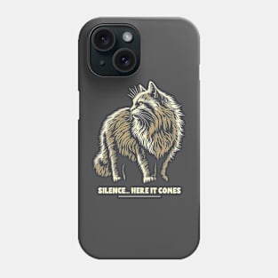 Cat in Silhouette Phone Case