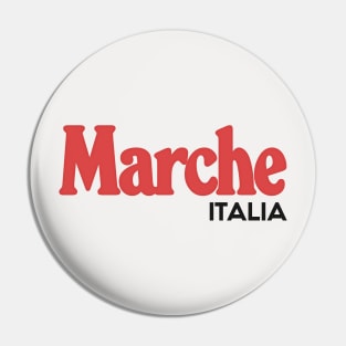 Marche // Italia Typography Region Design Pin