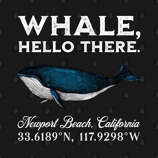 Newport Beach, California Whale Hello There Coordinates by grendelfly73