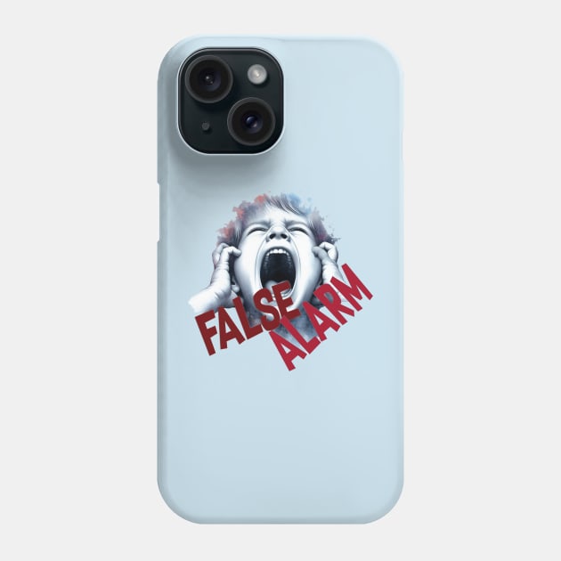 Boy shouting false alarm Phone Case by GaYardo