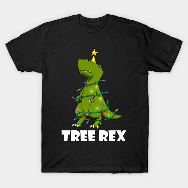 Discover Christmas Tree Rex Trex cute dinosaur - Christmas - T-Shirt