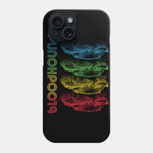 Cool Retro Groovy Bloodhound Dog Phone Case