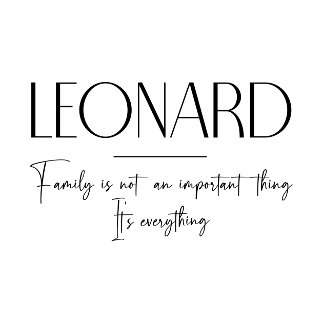 Leonard Family, Leonard Name, Leonard Middle Name by Rashmicheal