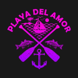 Playa Del Amor Beach, Mexico, Boat Paddle T-Shirt